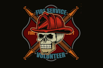 design high quality firefighter logo with unlimited revision