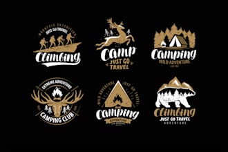 design high quality hiking club logo for you with new concept