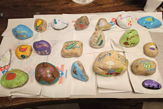 paint rocks to help decorate any garden or yard or home