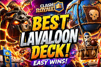 design high CTR gaming thumbnails for clash royale and supercell games