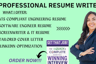 write your ats complaint engineering resume, IT, software engineer, screenwriter