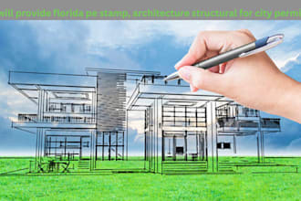 provide florida pe stamp, architecture structural for city permit