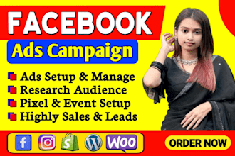 be your facebook ads campaign manager, run shopify fb ads for leads and sales