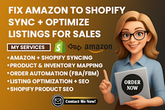 fix amazon to shopify syncing issues listing errors and optimize product listing