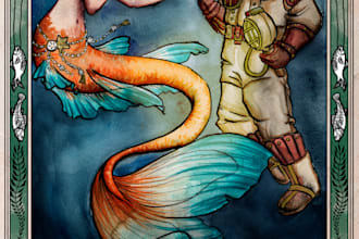 make a fantasy illustration for you
