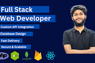 do frontend and backend development as full stack