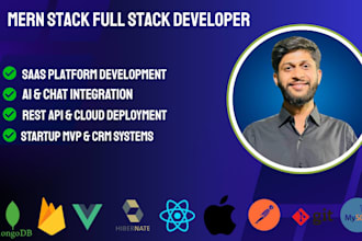 build mern stack web app saas platform full stack developer with ai integeration