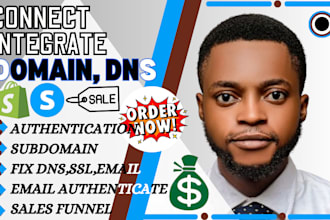 connect domain to website, redirect or fix godaddy domain to shopify, and wix