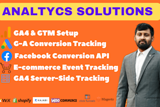 set up google ads conversion tracking, fb, tiktok pixel, capi, GTM, ga4 report