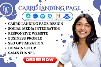design carrd website, thrivecart, kartra, kajabi landing page design carrd co