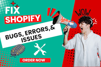 shopify bug fix, shopify custom code, and shopify liquid coding
