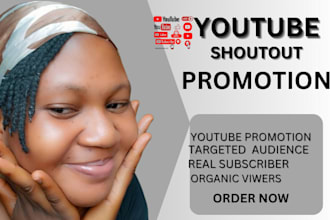 do organic youtube shoutout promotion to gain more active audience