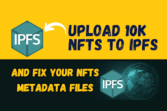 fix your nft metadata files and upload your collection to ipfs