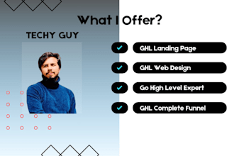 ghl expert for website, landing page and funnel creation