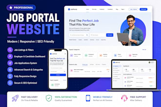 design a job portal, job board, recruitment website