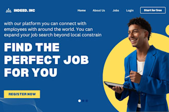 design  recruitment website, job portal, job board website
