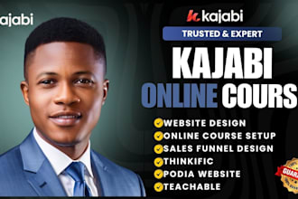 kajabi website design online course landing page redesign kartra sales funnel