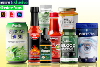 do product label design with product label packaging within 24 hours