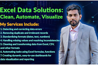 clean, format, automate, and analyze your excel data with formulas and dashboard
