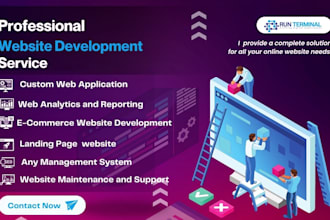 design and develop a modern look responsive website with PHP laravel