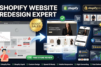 do shopify website redesign,shopify store, shopify liquid, shopify plus