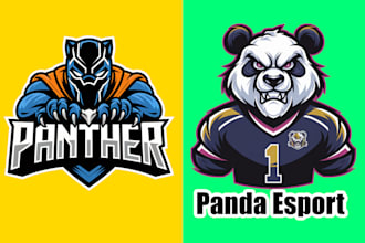 creative panther, jaguar and panda logo design your brand identity