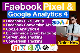 fix or setup facebook pixel google analytics 4 ecommerce conversion api tracking