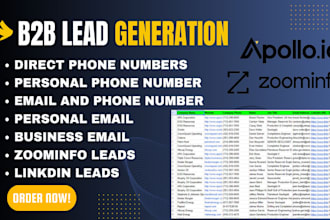 do b2b lead generation, email list building, data enrichment