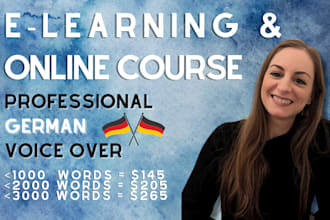 record a german voice over for elearning or online courses