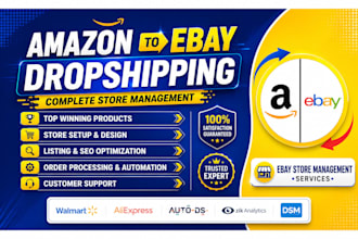 do amazon aliexpress or walmart to ebay dropshipping top listing