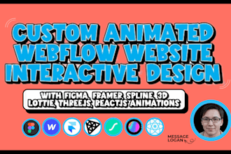 3d animated webflow, webflow spline animation, figma to webflow, threejs reactjs