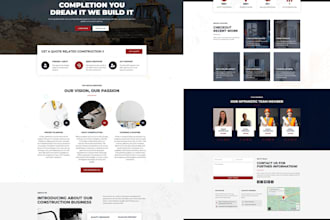 build construction website,plumbing,roofing and handyman website in wordpress