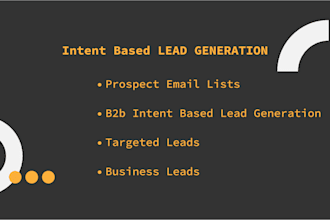 provide b2b intent based highly targeted lead generation