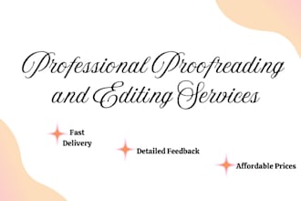 proofread and edit your book or manuscript