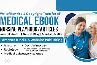 kdp medical writing nursing articles mental health ebook mls animal health ebook