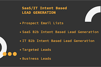 provide b2b saas IT intent based lead generation