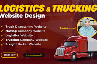 create logistics, trucking, dispatch, freight, moving company website