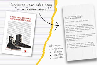 make professional sales copy that turns visitors into buyer