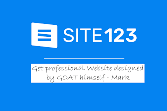 design professional and custom websites on site123 builder