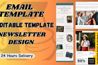 design editable  mailchimp and newsletter template