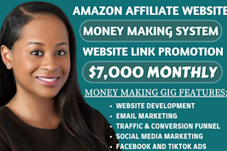 setup sales funnel amazon affiliate website for passive income