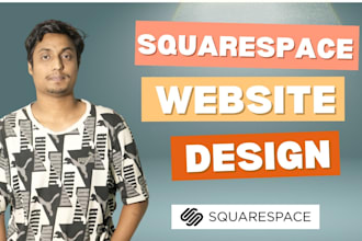 squarespace website landingpage and store website design