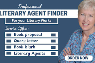 submit your book to active literary agents, write book proposal, query letter