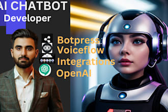 create ai chatbot with botpress, chatgpt4, dialogflow voiceflow