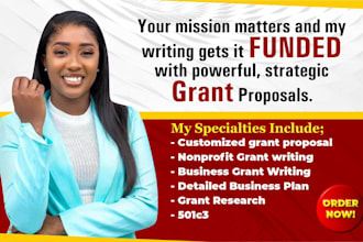 win grant, grant writing, grant proposal, business plan, grant research, 501c3