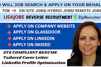 do job search and apply to jobs as your reverse recruiter for on your behalf