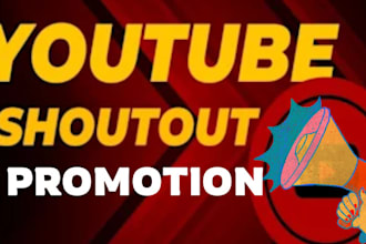 shoutout youtube channel promotion to grow unlimited subscribers