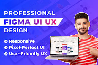 design stunning website UI UX, homepage, web template in figma