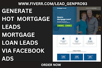 generate hot mortgage leads mortgage loan leads by facebook ads