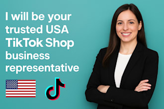 be your usa tiktok shop business representative setup tiktok shop llc shop